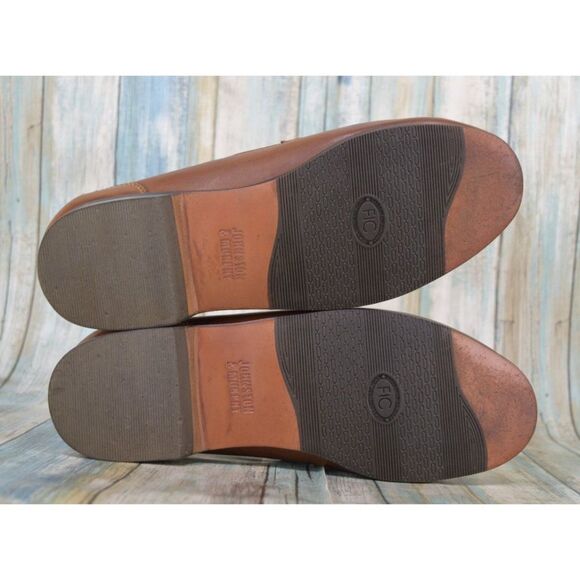 Johnston & Murphy Baldwin Men\'s Size 9.5 (W) Brown Leather Penny Loafers NICE main image 4